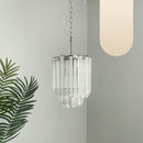 Quadriedri Murano Prisms Transparant Chandelier