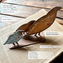 Rustic Steel Mother Quail and Family by Decor Steals