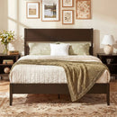 Queen Bed Frame with Headboard and Solid Wood Legs by LJGDeals