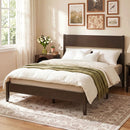 Queen Bed Frame with Headboard and Solid Wood Legs by LJGDeals