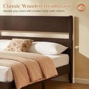 Queen Bed Frame with Headboard and Solid Wood Legs by LJGDeals