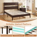 Queen Bed Frame with Headboard and Solid Wood Legs by LJGDeals