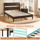 Queen Bed Frame with Headboard and Solid Wood Legs