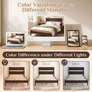 Queen Bed Frame with Headboard and Solid Wood Legs by LJGDeals