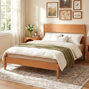 Queen Bed Frame with Headboard and Solid Wood Legs by LJGDeals