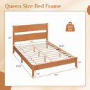 Queen Bed Frame with Headboard and Solid Wood Legs by LJGDeals