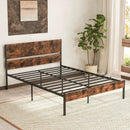 Twin/Full/Queen/King Metal Bed Frame with Wooden Headboard and Footboard-Queen Size by LJGDeals