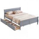 Queen Size Bed Frame with 2 Storage Drawers and Footboard by DirectDeals