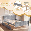 Queen Size Bed Frame with 2 Storage Drawers and Footboard by DirectDeals