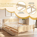 Queen Size Bed Frame with 2 Storage Drawers and Footboard by DirectDeals