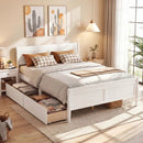 Queen Size Bed Frame with 2 Storage Drawers and Footboard by DirectDeals