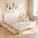 Queen Size Bed Frame with 2 Storage Drawers and Footboard by LJGDeals