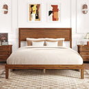 Twin/Full/Queen Size Bed Frame with Headboard and Wooden Slats Support-Queen Size