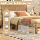 Twin/Full/Queen Size Bed Frame with Rattan Headboard by LJGDeals