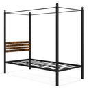 Queen Size Canopy Bed Frame with Under Bed Storage by LJGDeals