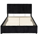 Queen Size Lift-up Storage Bed with Wooden Slat Support by LJGDeals