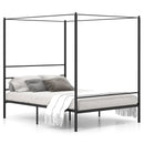 Twin/Full/Queen Size Metal Canopy Bed Frame with Slat Support by LJGDeals