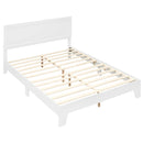Queen Size Platform Bed Frame with Headboard - White by DirectDeals
