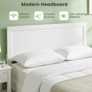 Queen Size Platform Bed Frame with Headboard - White by DirectDeals