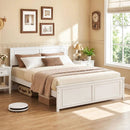 Twin Size Platform Bed Frame with Headboard by LJGDeals