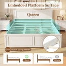 Twin Size Platform Bed Frame with Headboard by DirectDeals