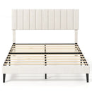 Full Size Velvet Upholstered Platform Bed Frame by LJGDeals
