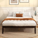 Queen Size Wood Bed Frame with Wooden Slats Support and Rubber Wood Legs by LJGDeals