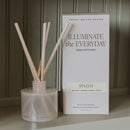 Spa Day White Translucent Tinted Glass Jar Reed Diffuser by Sweet Water Decor