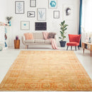 6x9 Tan, Terracotta Hand Knotted 100% Wool Oushak Traditional Oriental Area Rug
