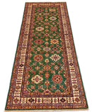 Super Kazak (4'x9' Runner) green/ivory