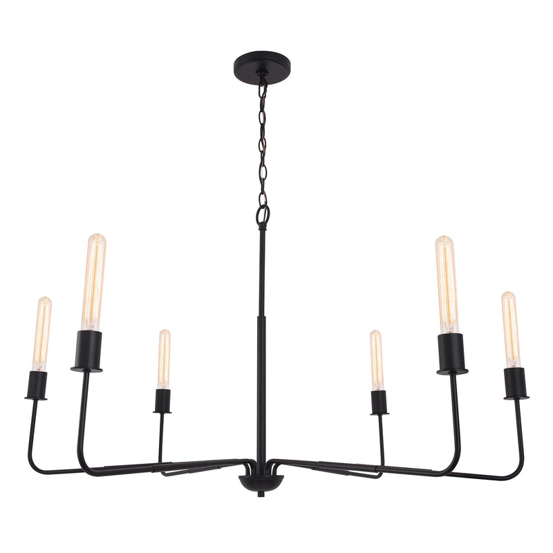 Radiant 6-Light Industrial Traditional Dimmable Chandelier