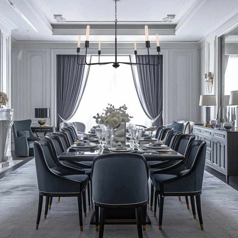 Radiant 6-Light Industrial Traditional Dimmable Chandelier