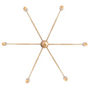 Radiant 6-Light Industrial Traditional Dimmable Chandelier