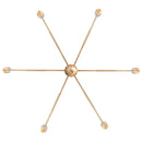 Radiant 6-Light Industrial Traditional Dimmable Chandelier