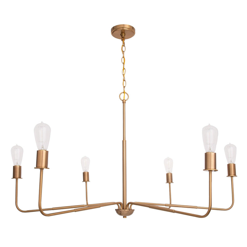 Radiant 6-Light Industrial Traditional Dimmable Chandelier