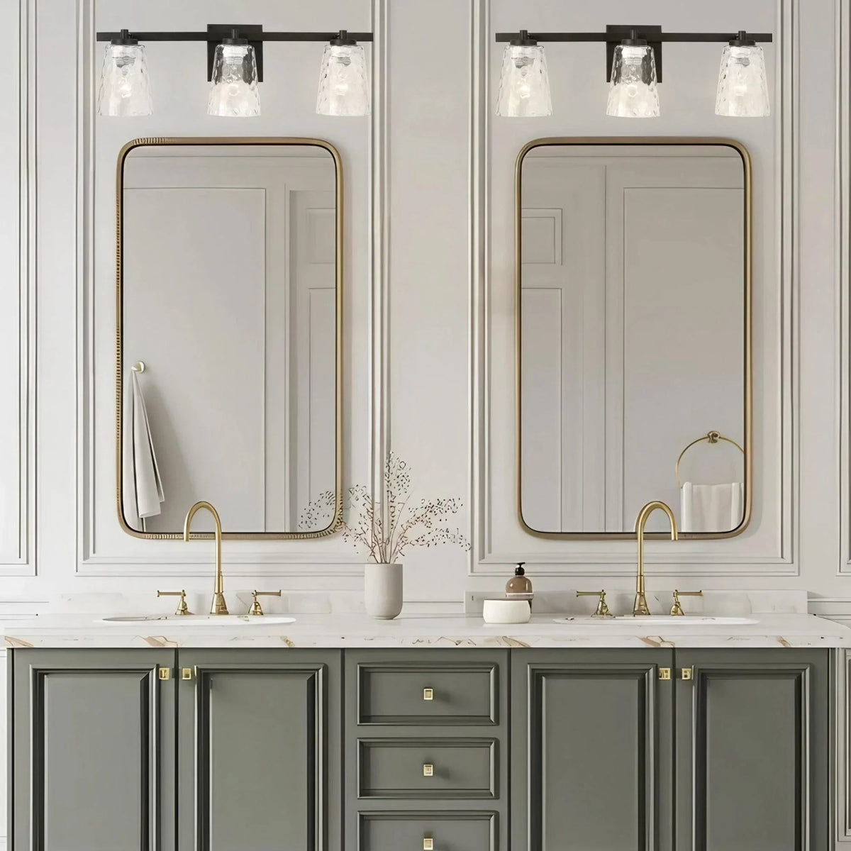 Radiance Modern 3-Light Dimmable Vanity Light, photo 8 of 20