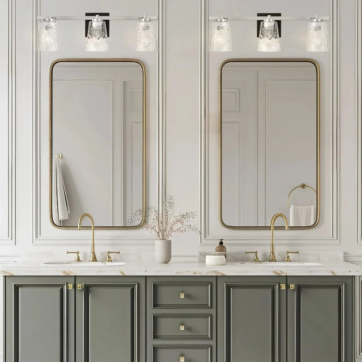 Radiance Modern 3-Light Dimmable Vanity Light, photo 6 of 20