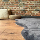 Anthracite Rabbit Plush Rug