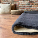 Anthracite Rabbit Plush Rug