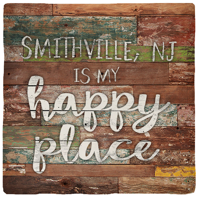 Smithville, New Jersey is My Happy Place | Drink Coaster Set