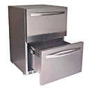 RCS 24-Inch 5.2 Cu. Ft. Outdoor Rated Dual Drawer Compact Refrigerator - REFR4