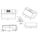 RCS 48 Inch 1200 CFM Stainless Steel Vent Hood - RVH48