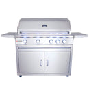 RCS Cutlass Pro 38 Inch 4 Burner Freestanding Gas Grill with Ceramic Briquettes
