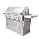 RCS Cutlass Pro 42 Inch 4 Burner Freestanding Gas Grill with Ceramic Briquettes
