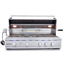 RCS Cutlass Pro 42 Inch 4 Burner Freestanding Gas Grill with Ceramic Briquettes