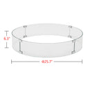 Black Aluminum Fire Table Set with Four Deep Seating Loveseats