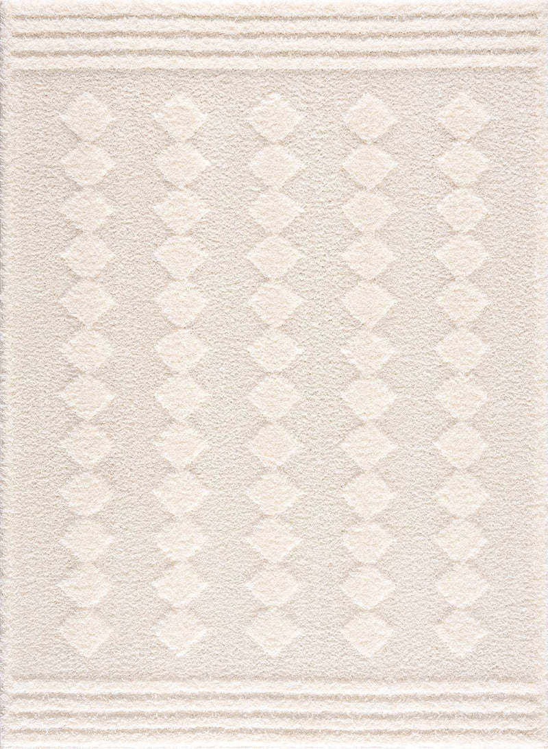 Hija Cream High-Low Area Rug