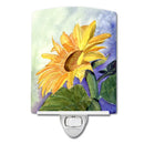 Flower - Sunflower Ceramic Night Light Compact, UL-Certified, Ideal for Bedroom, Bathroom, Nursery, Hallway, Kitchen, 6x4x3, Multicolor