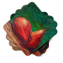 Pears Foam Coasters Set of 4 Cup Coasters for Indoor Outdoor, Tabletop Protection, Anti Slip, Mouse pad Material