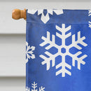 Goat Winter Snowflakes Holiday House Flag 28x40 Porch Sleeve Pole Decorative Outside Yard Banner Artwork Wall Hanging, Polyester